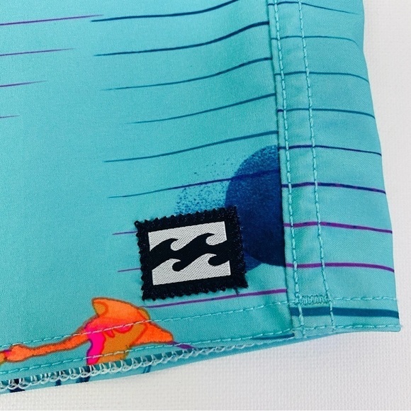 Billabong Sunday Pro Hypno Green Board Shorts Size 29 - Picture 5 of 6